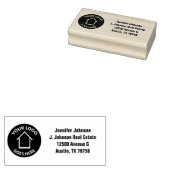 実在会社カスタム差出人住所 ラバースタンプ (押印)