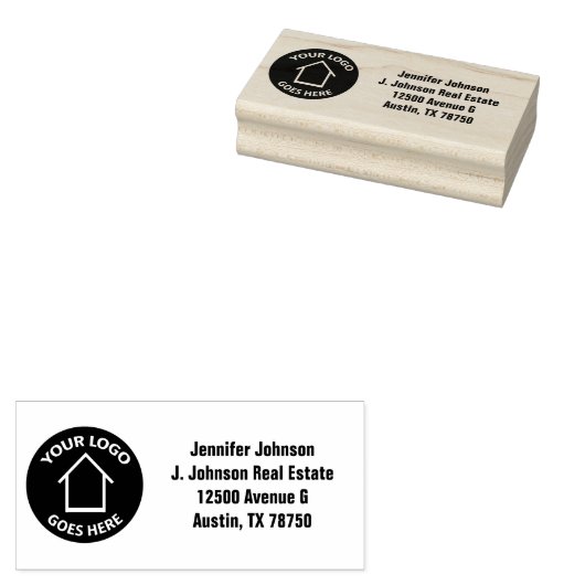 実在会社カスタム差出人住所 ラバースタンプ (押印)