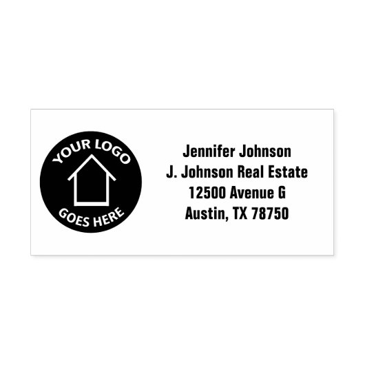 実在会社カスタム差出人住所 ラバースタンプ (インプリント)