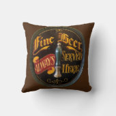 実在伝統的エールまたはビールパブバークッション クッション (裏面)
