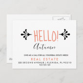 実在住宅秋口紹介発表葉書 案内ポストカード (正面/裏面)