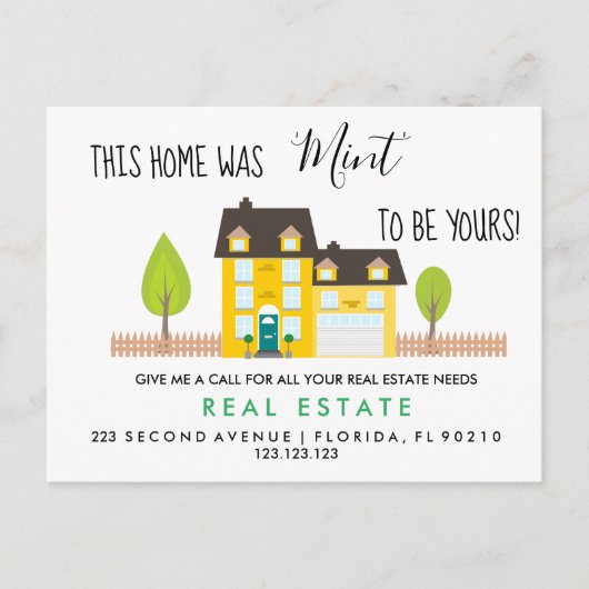 実在住宅紹介発表 案内ポストカード (正面)