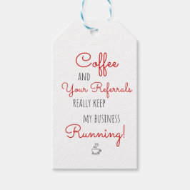 実在保Estate Coffee Referrals Businessランニング's ギフトタグ
