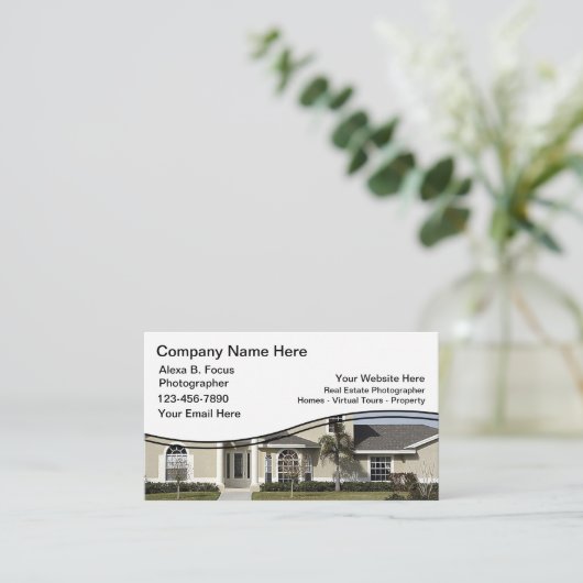 実在写真家 名刺 (スタンド正面)