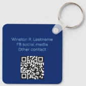実在写真家QRコード キーホルダー (裏面)