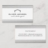 実在剤シルバートリム 名刺 (正面/裏面)