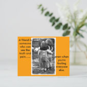 実在友人(_Friends) ポストカード (スタンド正面)