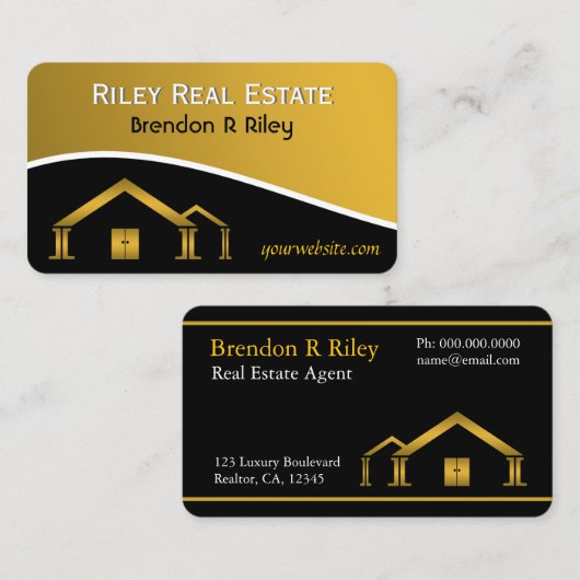 実在名代理 名刺 (正面/裏面)