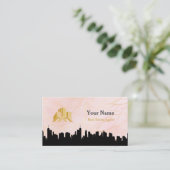 実在名札バッジQrコード&ロゴ 名刺 (スタンド正面)