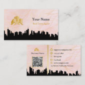 実在名札バッジQrコード&ロゴ 名刺 (正面/裏面)