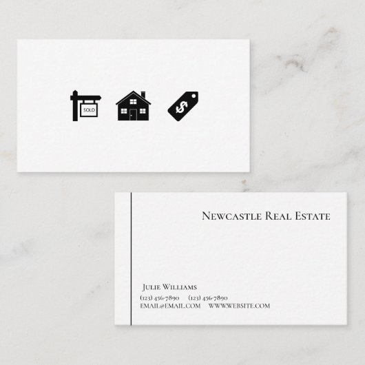 実在名証券 名刺 (正面/裏面)