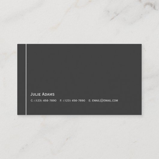 実在名証券 名刺 (裏面)