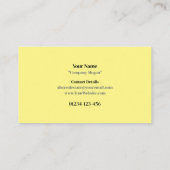 実在名証券 名刺 (裏面)