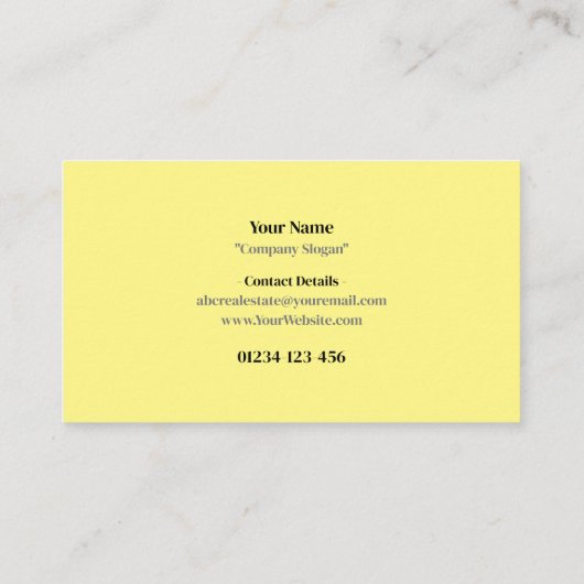 実在名証券 名刺 (裏面)