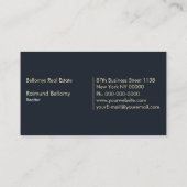 実在名証券 名刺 (裏面)