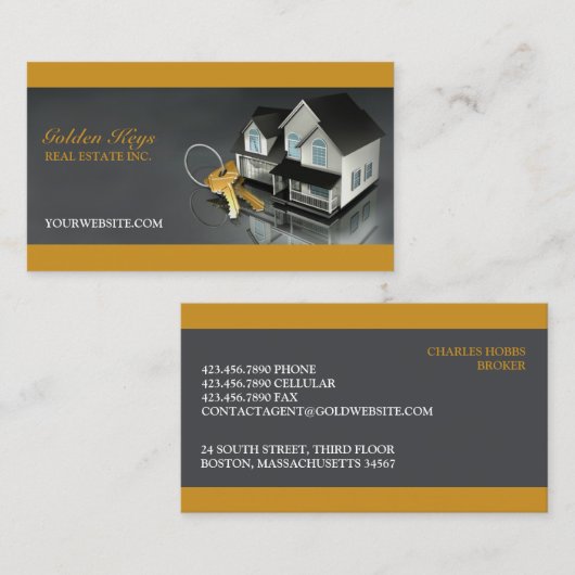 実在名証券 名刺 (正面/裏面)