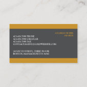 実在名証券 名刺 (裏面)