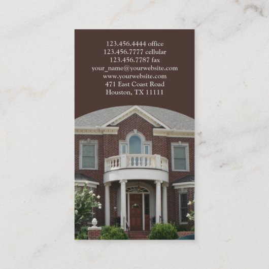 実在名証券 名刺 (裏面)