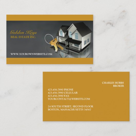 実在名証券 名刺 (正面/裏面)