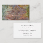 実在図解入りの、写真付きの財芸術的カード 名刺 (正面/裏面)