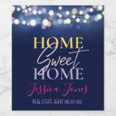 実在地主代理ホームスイートホームギフト ワインラベル (シングルラベル)