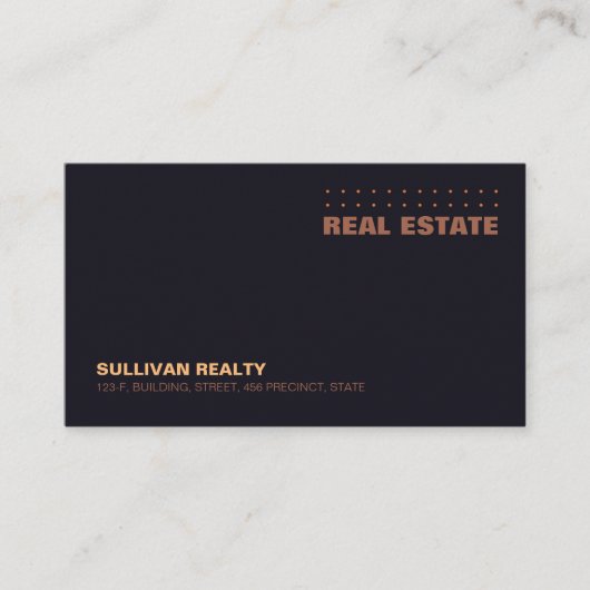 実在地代不動産名刺不動産業者 名刺 (正面)