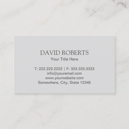 実在地代理モダン市プロフェッショナル 名刺 (裏面)