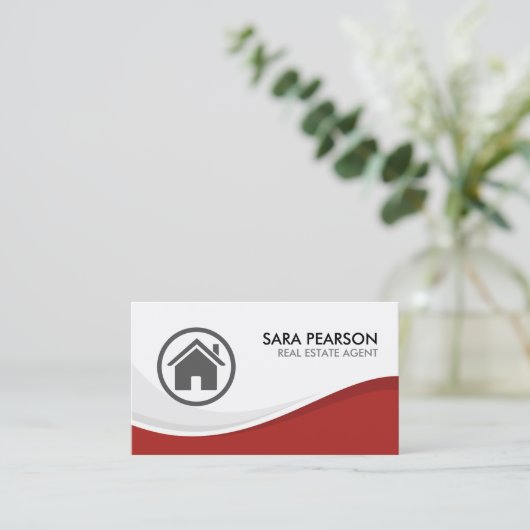 実在地代理不動産不動産仲介業者財産 名刺 (スタンド正面)