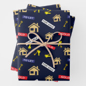 実在地代理不動産不動産仲介業者退職 ラッピングペーパーシート (インサイチュ)