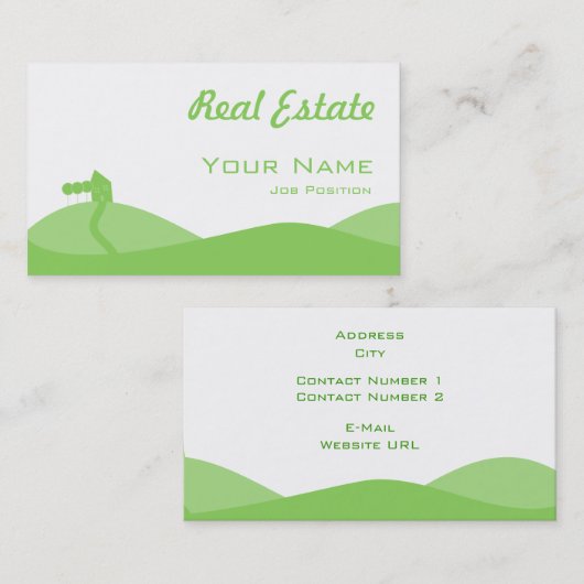 実在地券 名刺 (正面/裏面)