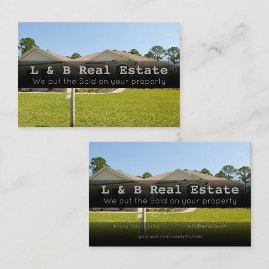 実在地券 名刺 (正面/裏面)