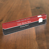 実在地名会社閉鎖代理人 デスクネームプレート (側面)