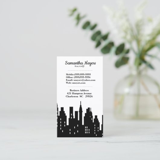 実在地名札 名刺 (スタンド正面)