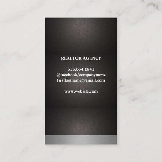 実在地商業住宅用ロゴ 名刺 (裏面)