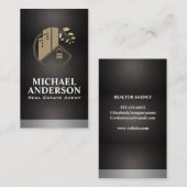 実在地商業住宅用ロゴ 名刺 (正面/裏面)