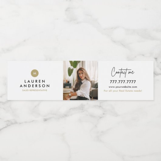 実在地宣伝用水ボトルラベル ペットボトルラベル (シングルラベル)