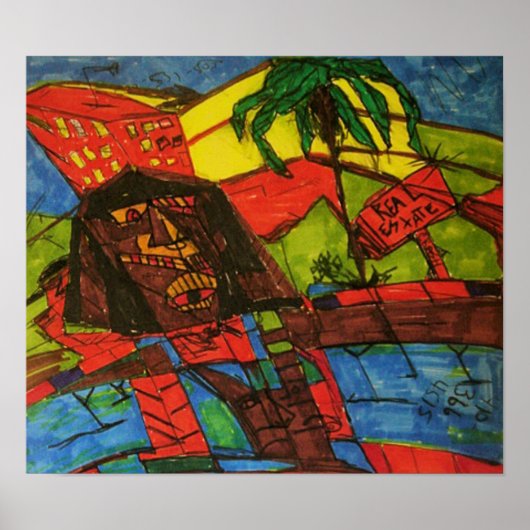 実在地崩壊 ポスター (正面)