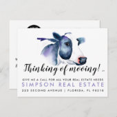 実在地移動牛告知事業 案内ポストカード (正面/裏面)