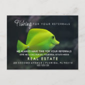 実在地魚の紹介発表 案内ポストカード (正面)