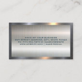 実在地 |アーキテクトのラインアート |メタリック 名刺 (裏面)