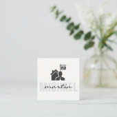 実在地 スクエア名刺 (スタンド正面)