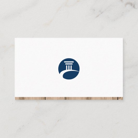 実在地 |ピラーアイコン木製トリム 名刺 (裏面)