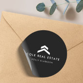 実在地 |ブラックリモダンスティングエージェント不動産仲介業者 ラウンドシール