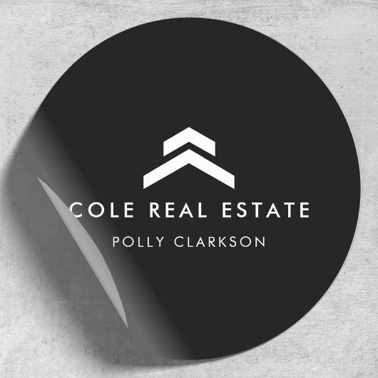 実在地 |ブラックリモダンスティングエージェント不動産仲介業者 ラウンドシール