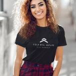 実在地 |ブラックリモダンスティングエージェント不動産仲介業者 Tシャツ<br><div class="desc">ミニマシンプルルなスタイルでカスタムのブラック不動産業のビジネステンプレートを簡単に不動産仲介業者の詳細と共に更新できる連絡!</div>