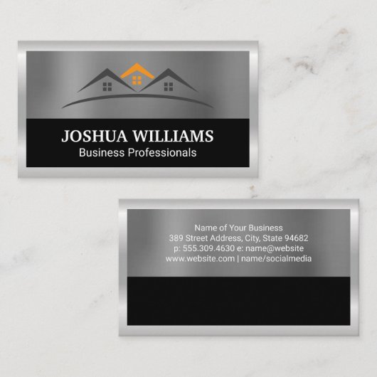 実在地 |ホーム |シルバー縁ど 名刺 (正面/裏面)