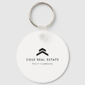 実在地 |リスティングモダンエーミニマルジェントの不動産仲介業者 キーホルダー (正面)