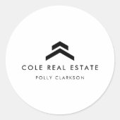 実在地 |リスティングモダンエーミニマルジェントの不動産仲介業者 ラウンドシール (正面)