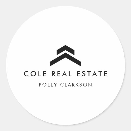 実在地 |リスティングモダンエーミニマルジェントの不動産仲介業者 ラウンドシール (正面)