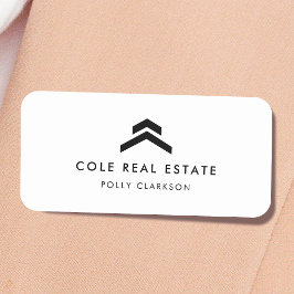 実在地 |リスティングモダンエーミニマルジェントの不動産仲介業者 名札